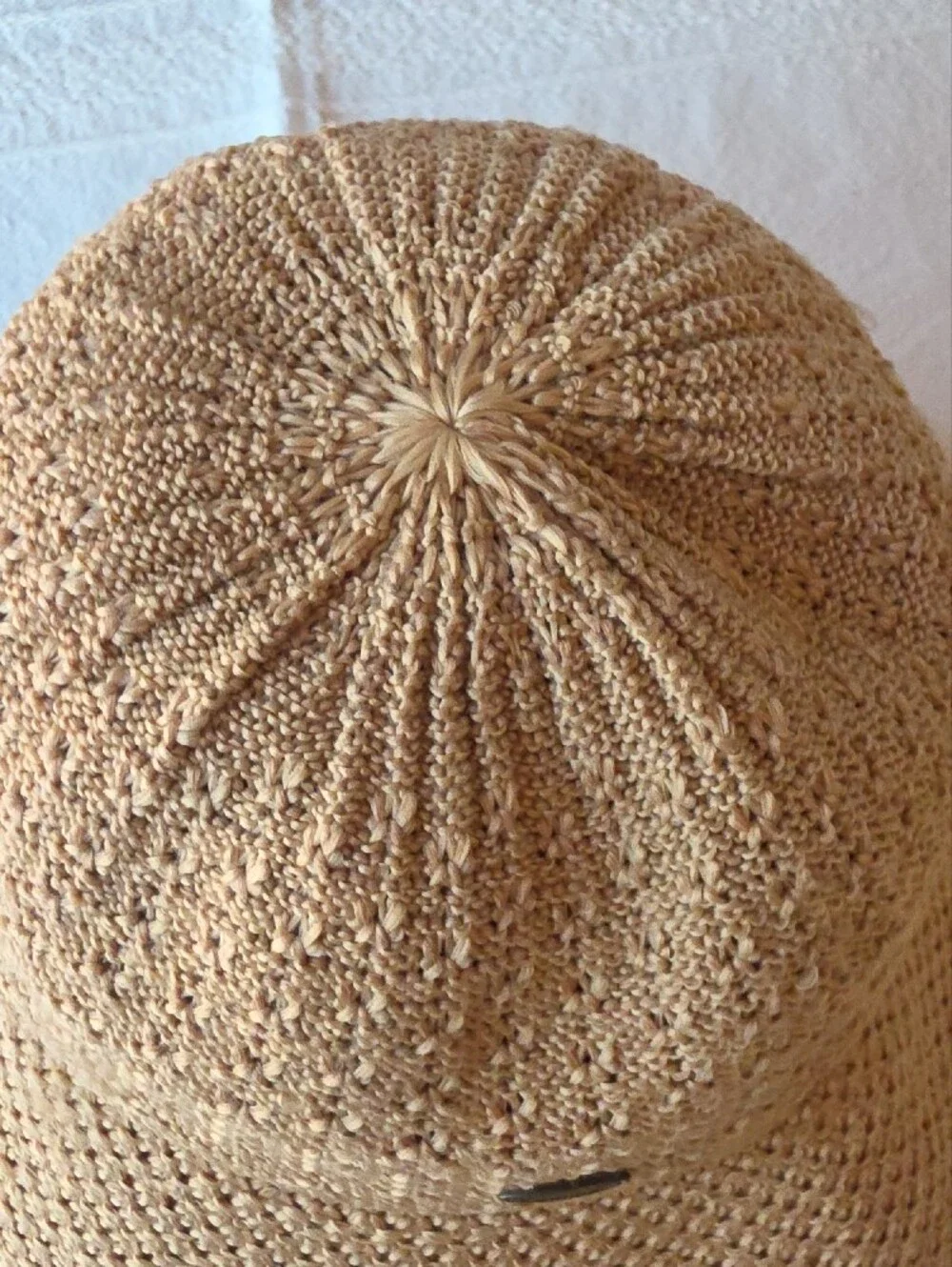 Coolibar Tan Crochet Bucket Hat - Women's Sun Protection